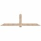 Ekena Millwork Eugene Smooth Timber Gable Bracket, Douglas Fir, 96"W x 28"H x 3 1/2"D x 5 1/2"F, 7/12 Pitch GBW096X28X0406EUG00SDF - alternate 1